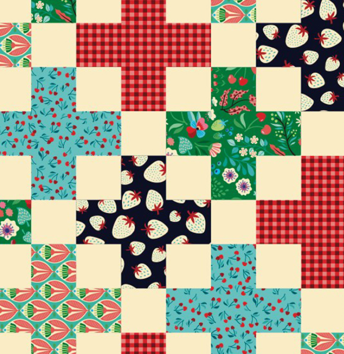 hamburger-liebe-picknick-cheater-quilt-popeline-panel-bio image 4
