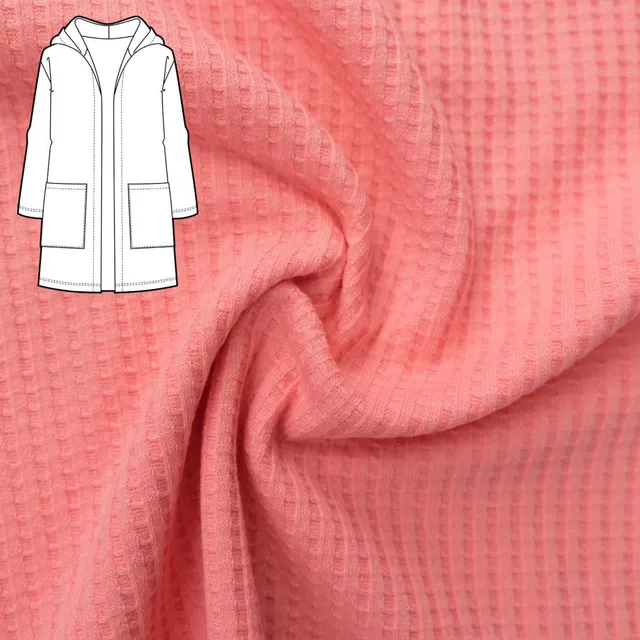 n-hfrosch-kardigan-n-hpaket-strickjacke-waffeljersey-koralle image 1