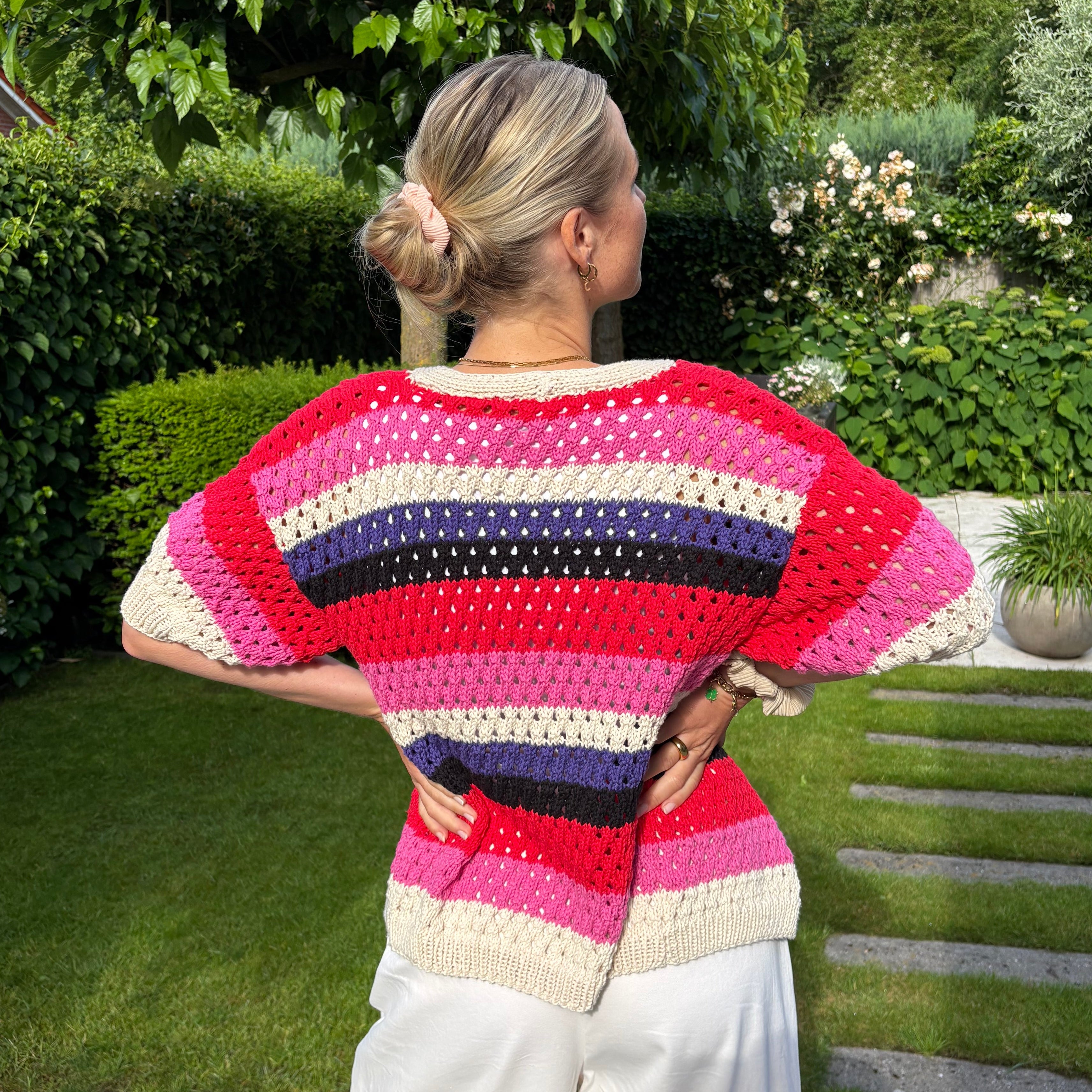 bellalana-schulgarn-strickset-sommer-cardigan-bunt-36-38 image 4
