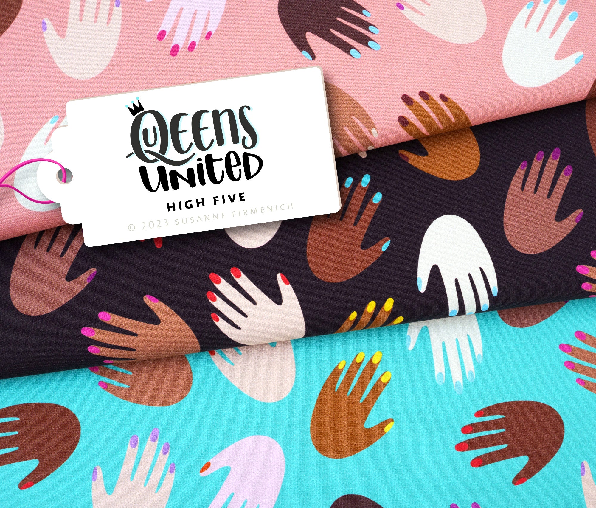 hamburger-liebe-queens-united-high-five-sweatstoff-col-1-bio image 1