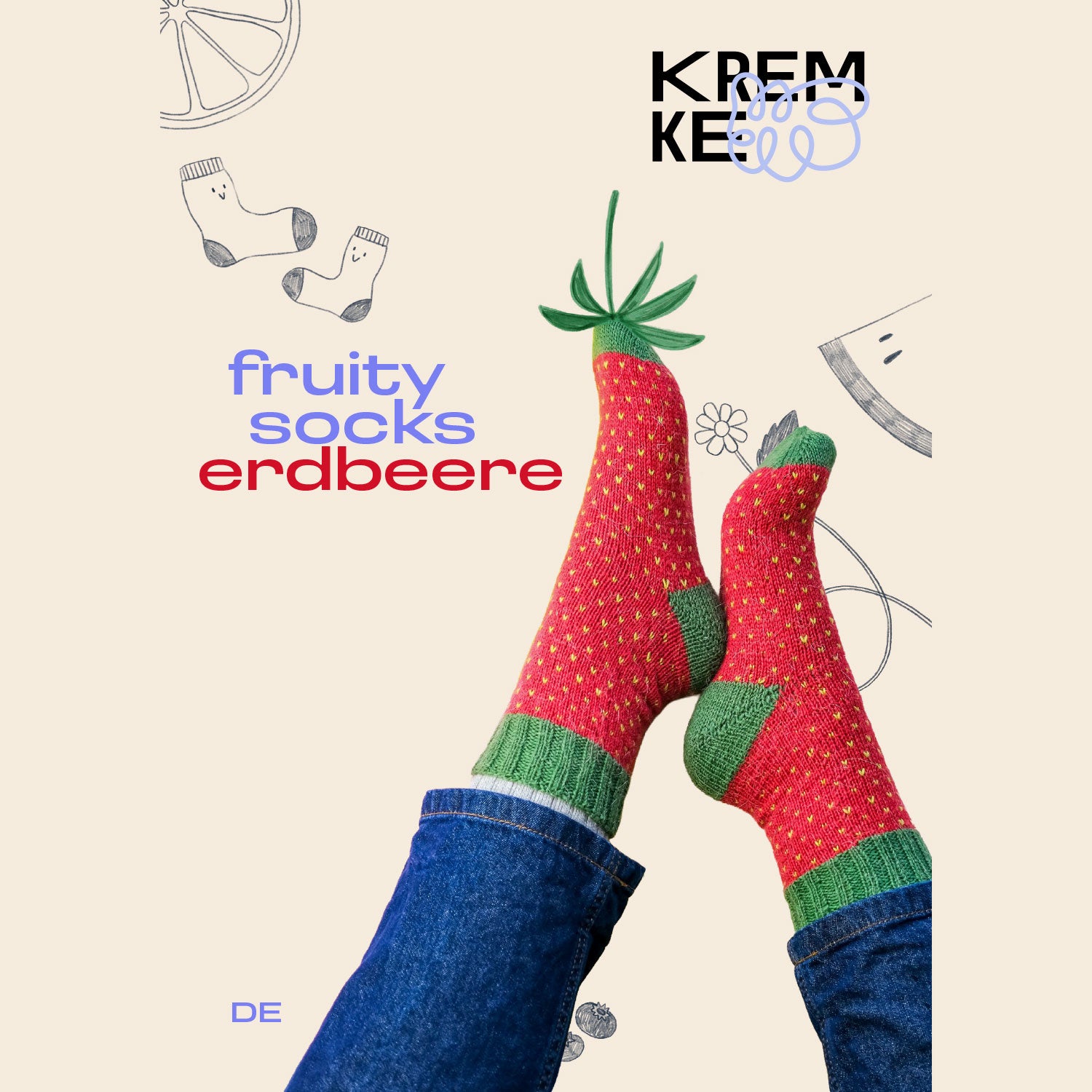 kremke-soul-wool-fruity-socks-erdbeere-strickanleitung-pdf image 2