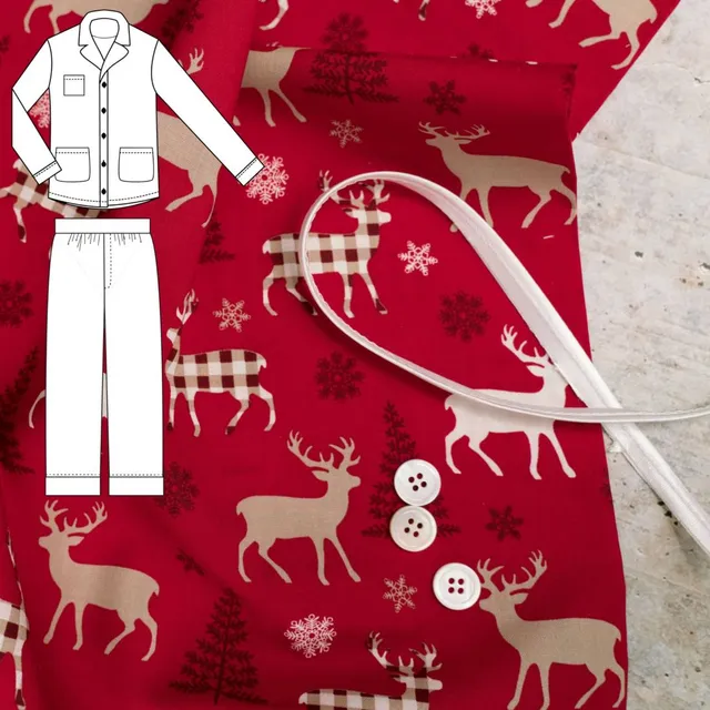n-hfrosch-tidur-n-hpaket-kids-pyjama-weihnachten-baumwolle image 1