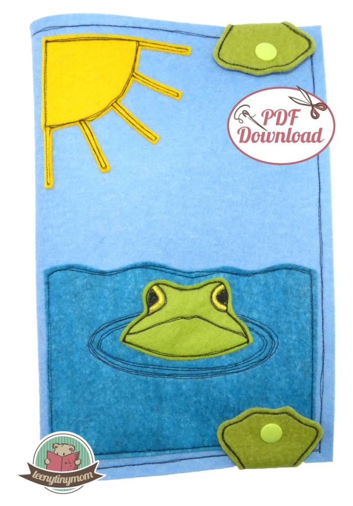 n-hfrosch-pop-up-frosch-schnittmuster-quiet-book-filz-ab-1-jahr image 2