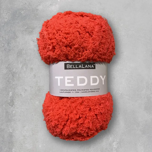 bellalana-teddy-einzelkn-uel-wolle-rot-flauschig image 1