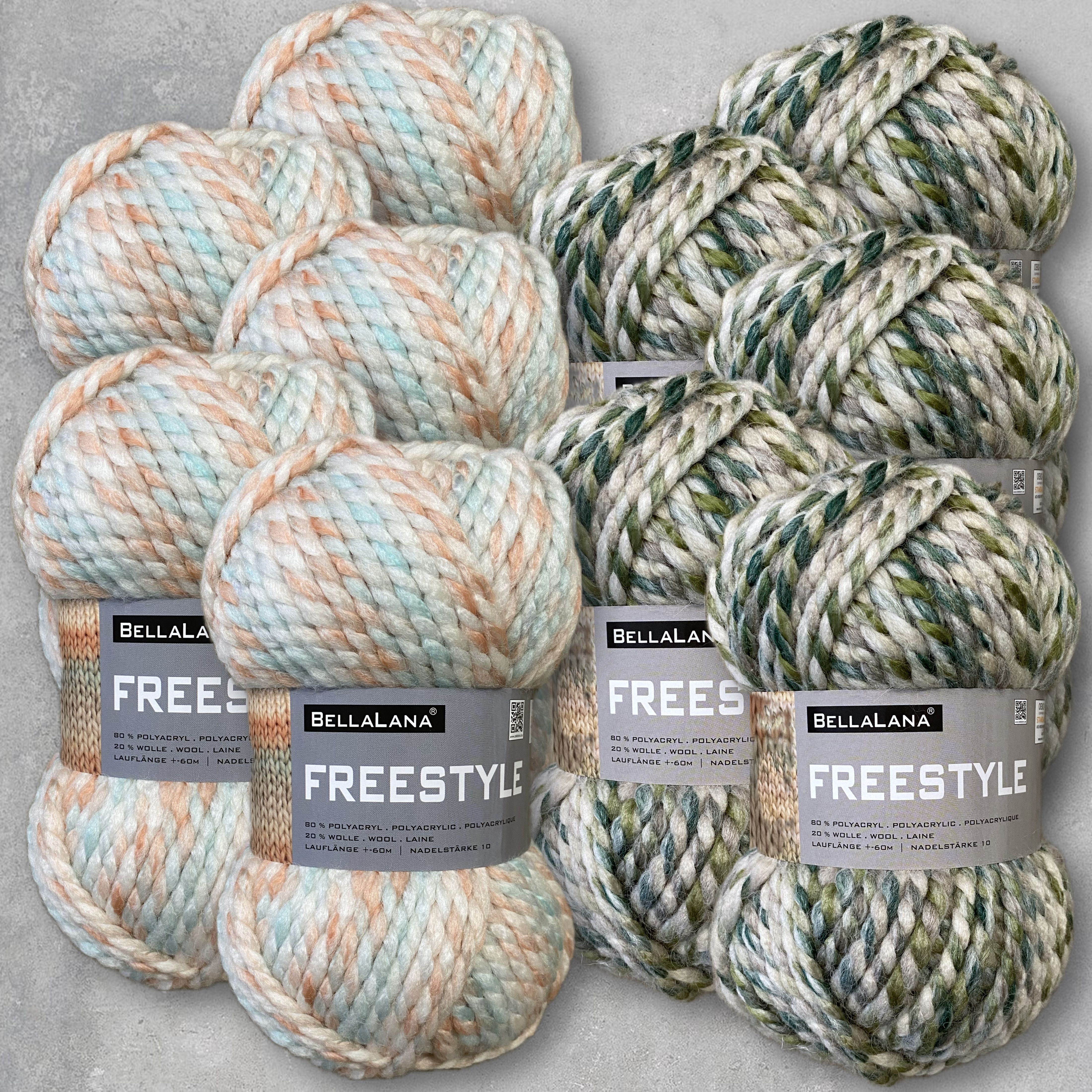 bellalana-wollpakete-freestyle-wollpaket-10x100g-big-knit image 1