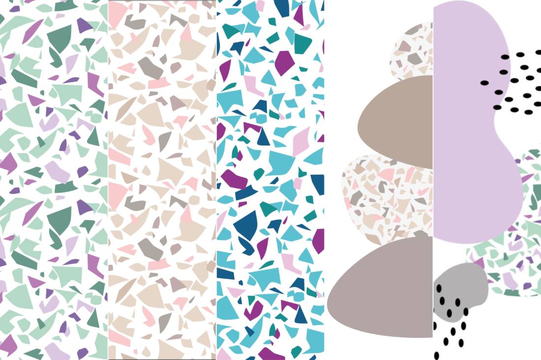 n-hfrosch-plotterdateien-terrazzo-set-plotterdatei-digital image 2