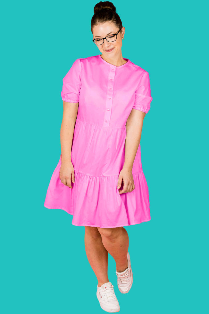 n-hfrosch-langkah-papierschnittmuster-damen-kleid-stufen image 1