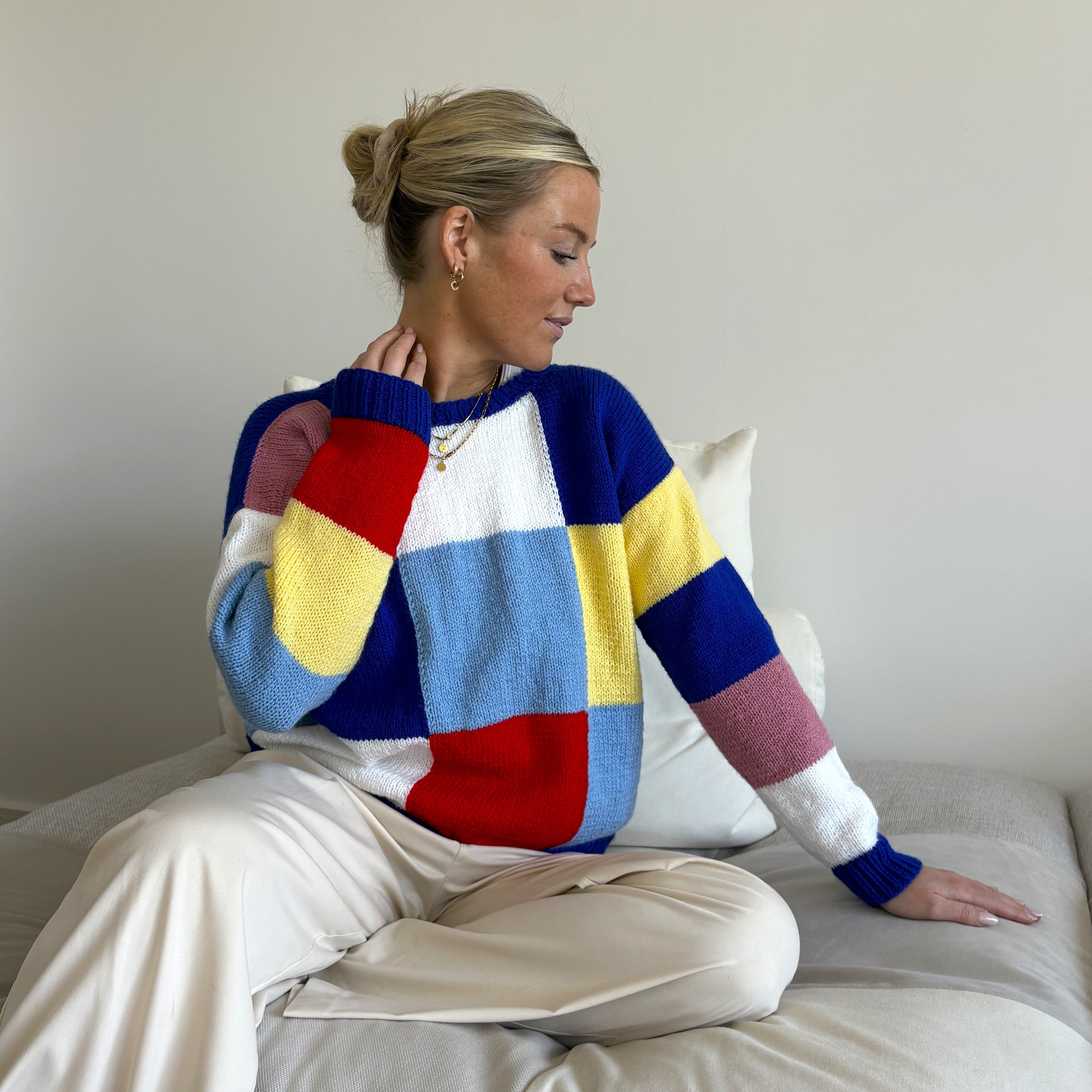 bellalana-strick-sets-action-new-patchwork-pullover-bunt-gr-36-38 image 2