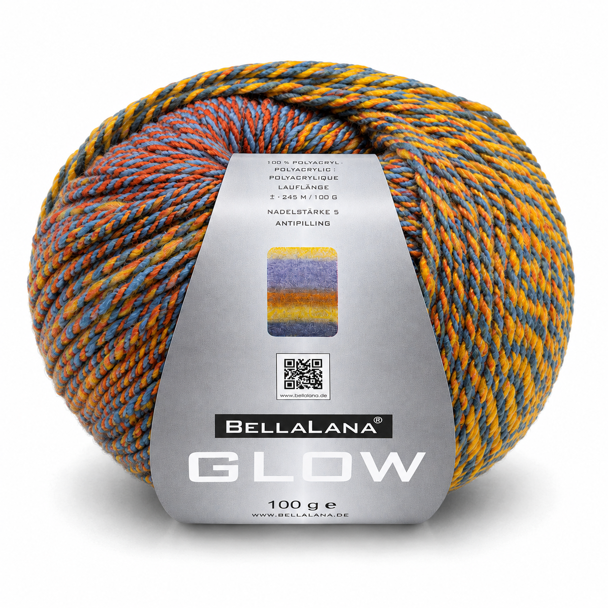 bellalana-glow-strickgarn-orange-300-mit-glanz-verlauf image 5