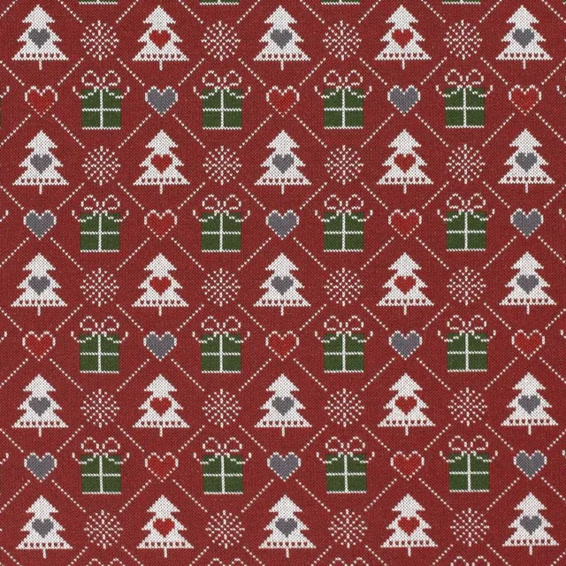 n-hfrosch-stoffe-weihnachtsbaum-sweatstoff-meterware-angeraut image 1