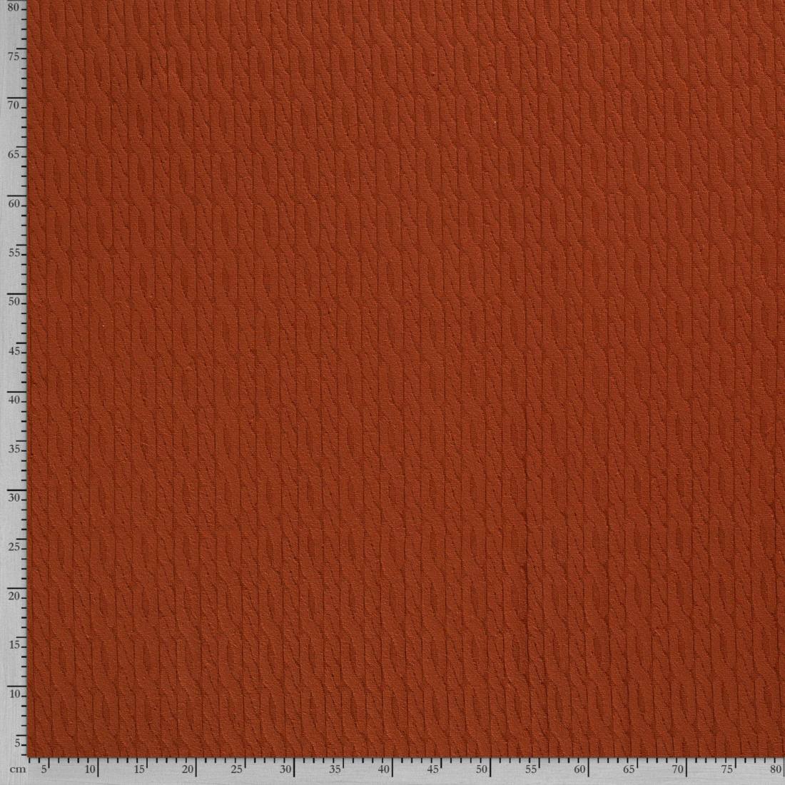 n-hfrosch-strick-jacquard-zopfmuster-strickstoff-steinrot-3d image 3