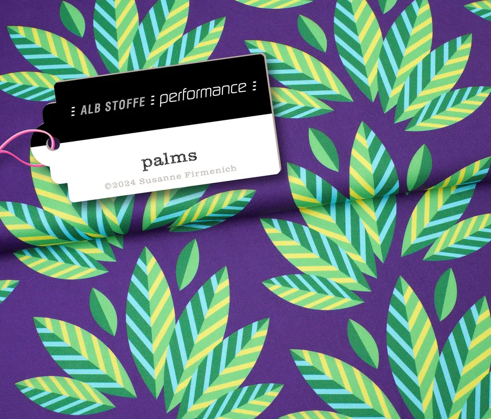hamburger-liebe-performance-palms-purple-sportstoff image 1