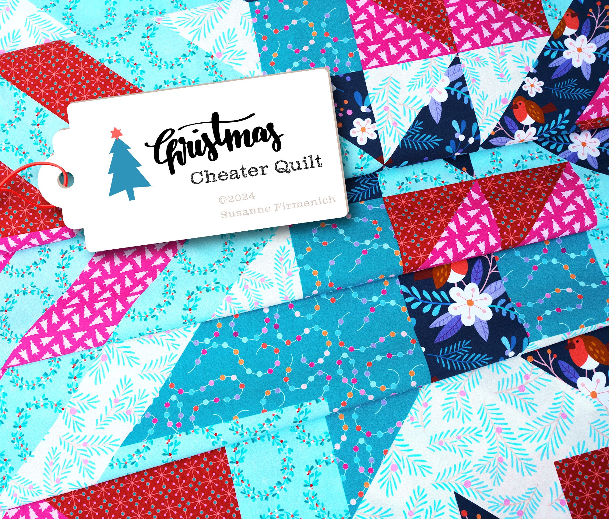 hamburger-liebe-christmas-cheater-quilt-canvas-panel-bio image 1