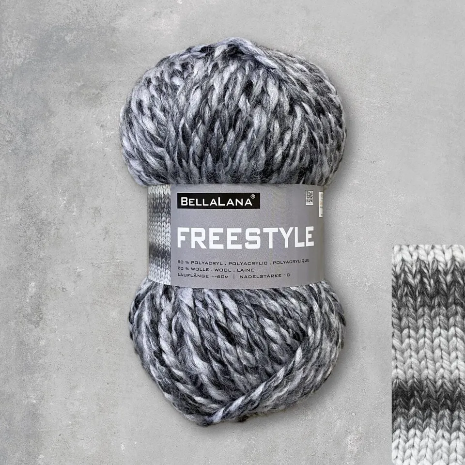bellalana-freestyle-garn-anthrazit-wei-309-big-knit image 1