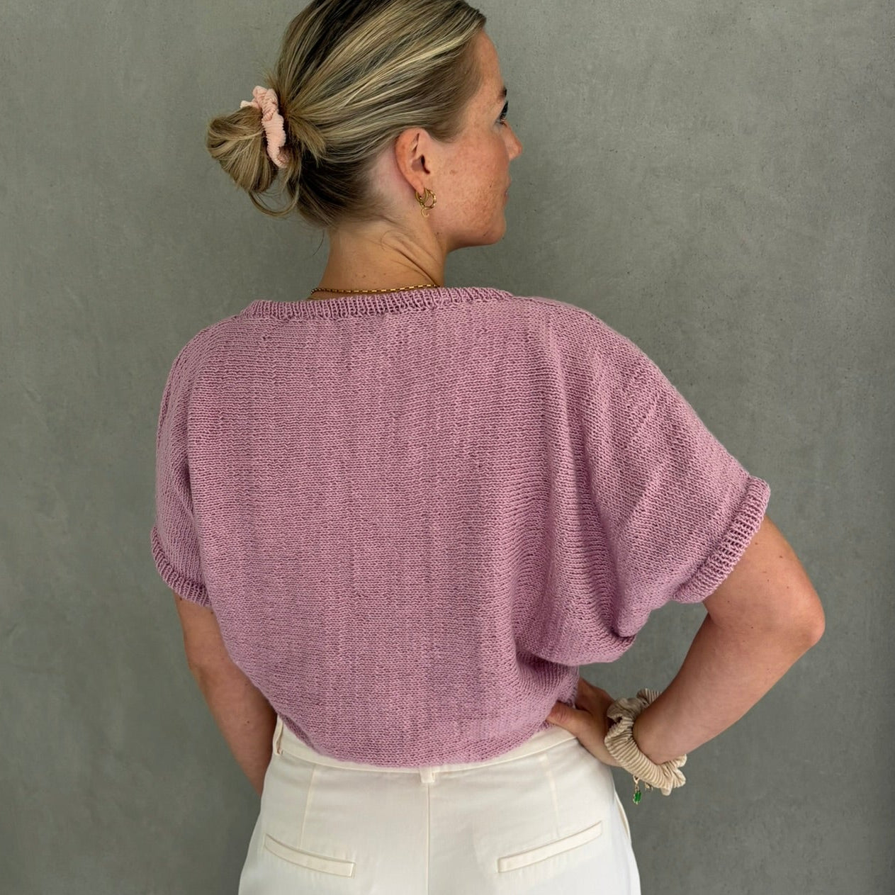 bellalana-merino-strick-set-sommer-top-rosa-108-gr-36-38 image 6