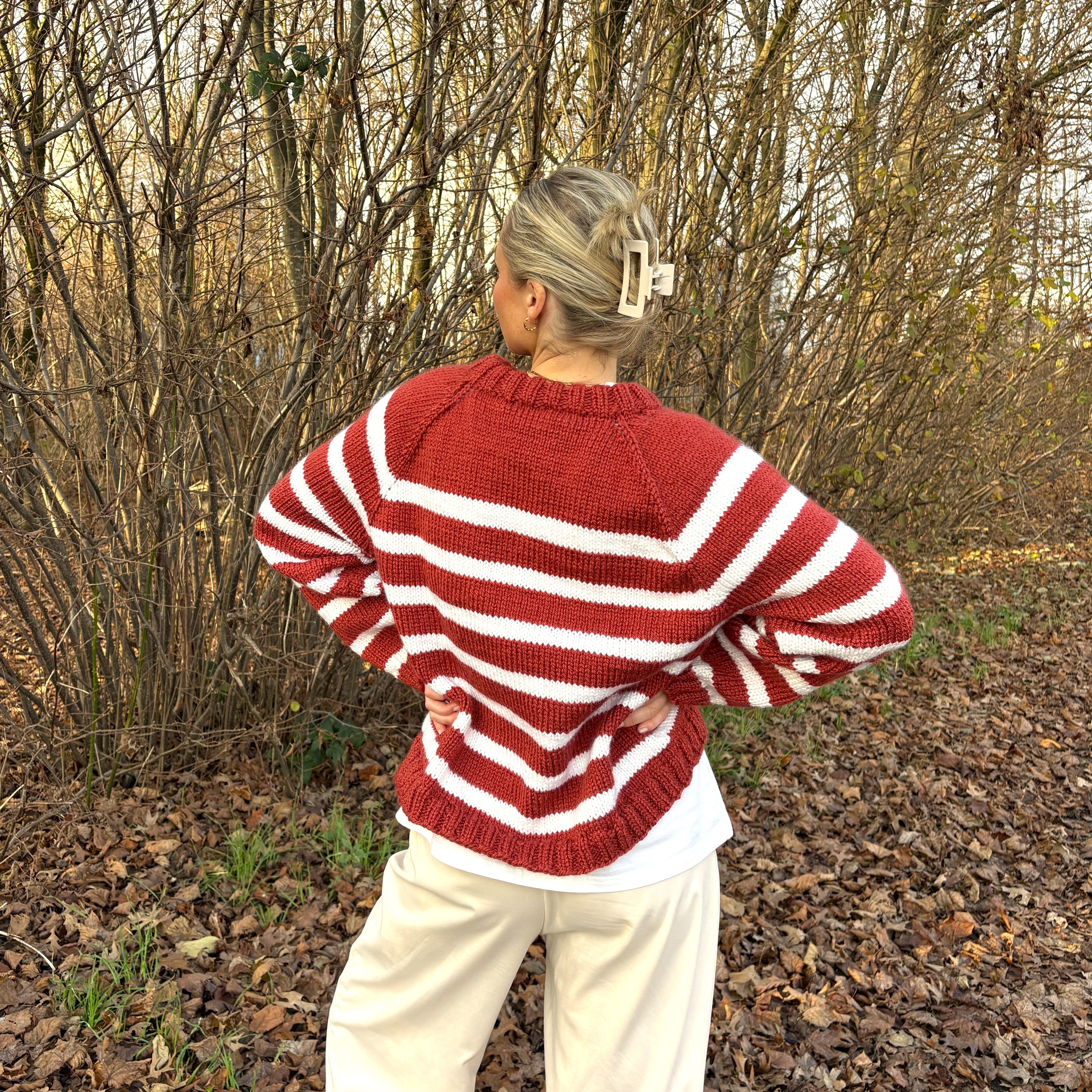 bellalana-nordkap-strickset-streifenpullover-rostrot-38-40 image 4