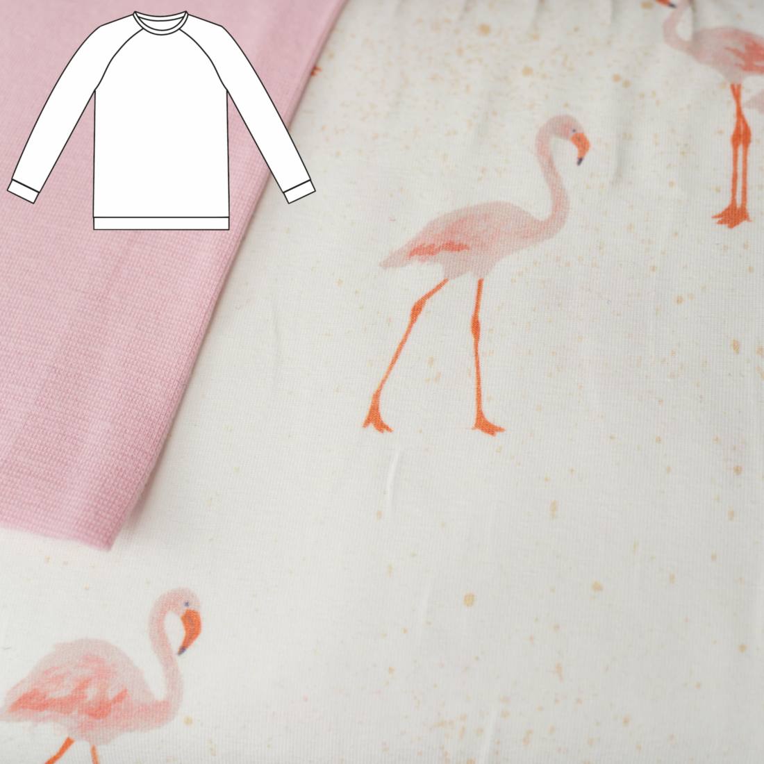 n-hfrosch-sama-kids-shirt-n-hpaket-flamingo-raglanshirt image 1