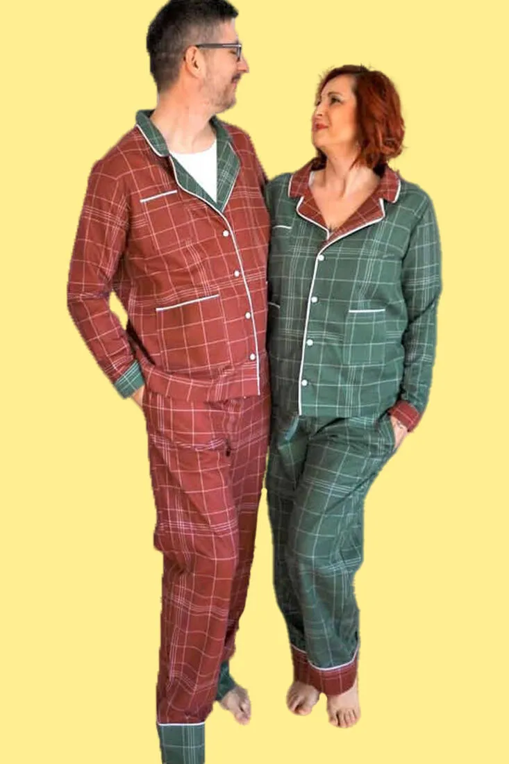 n-hfrosch-tidur-papierschnittmuster-unisex-pyjama image 1