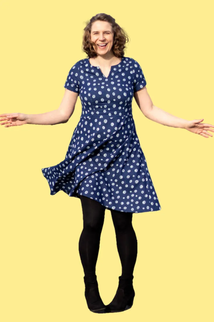 n-hfrosch-kini-damen-a-linien-kleid-schnittmuster image 1