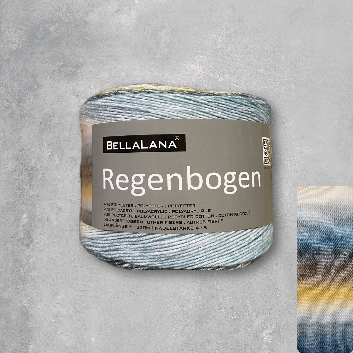 bellalana-strick-sets-regenbogen-dreieckstuch-200x70-cm image 2