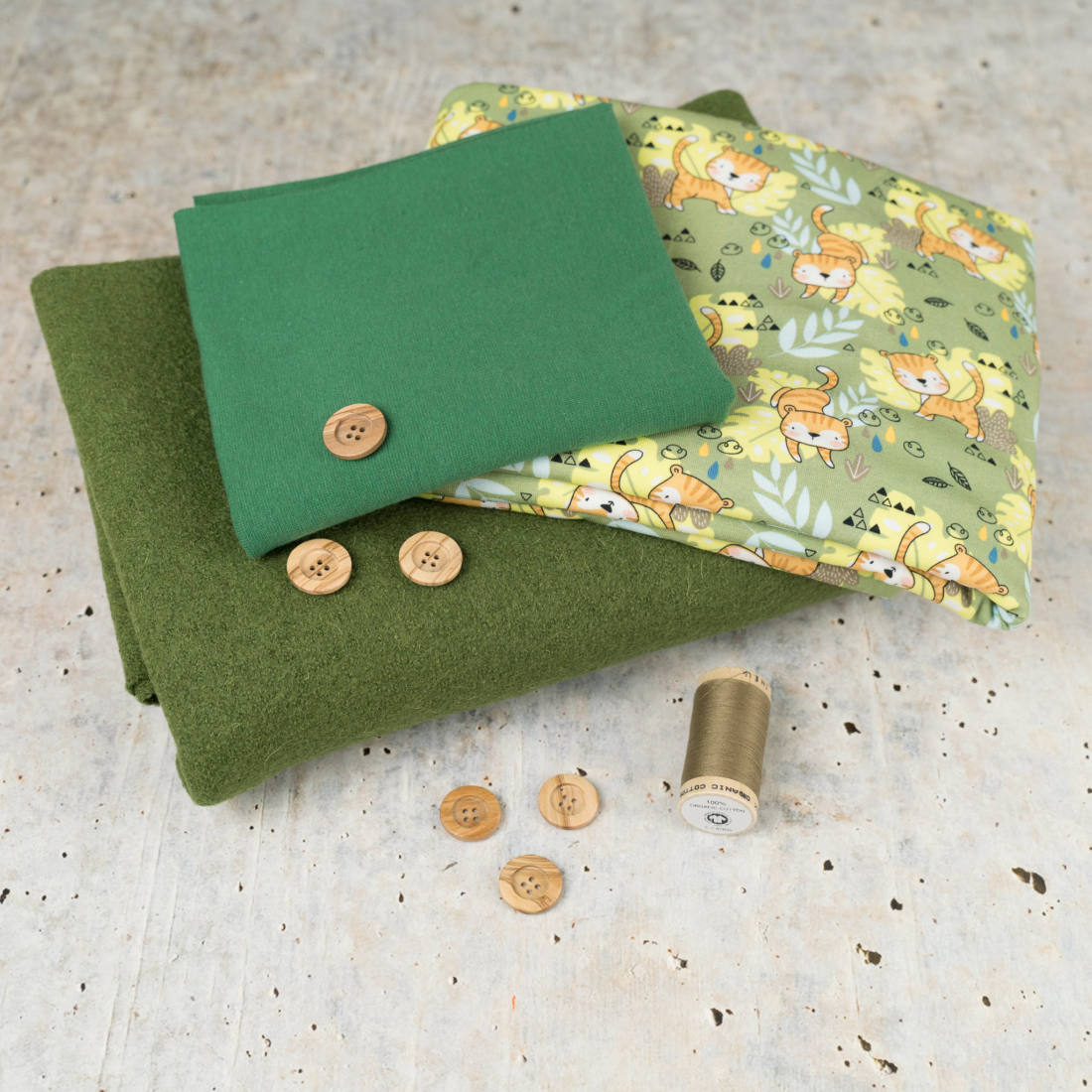 n-hfrosch-wollwalk-khaki-wollstoff-f-r-mantel-anzug image 3