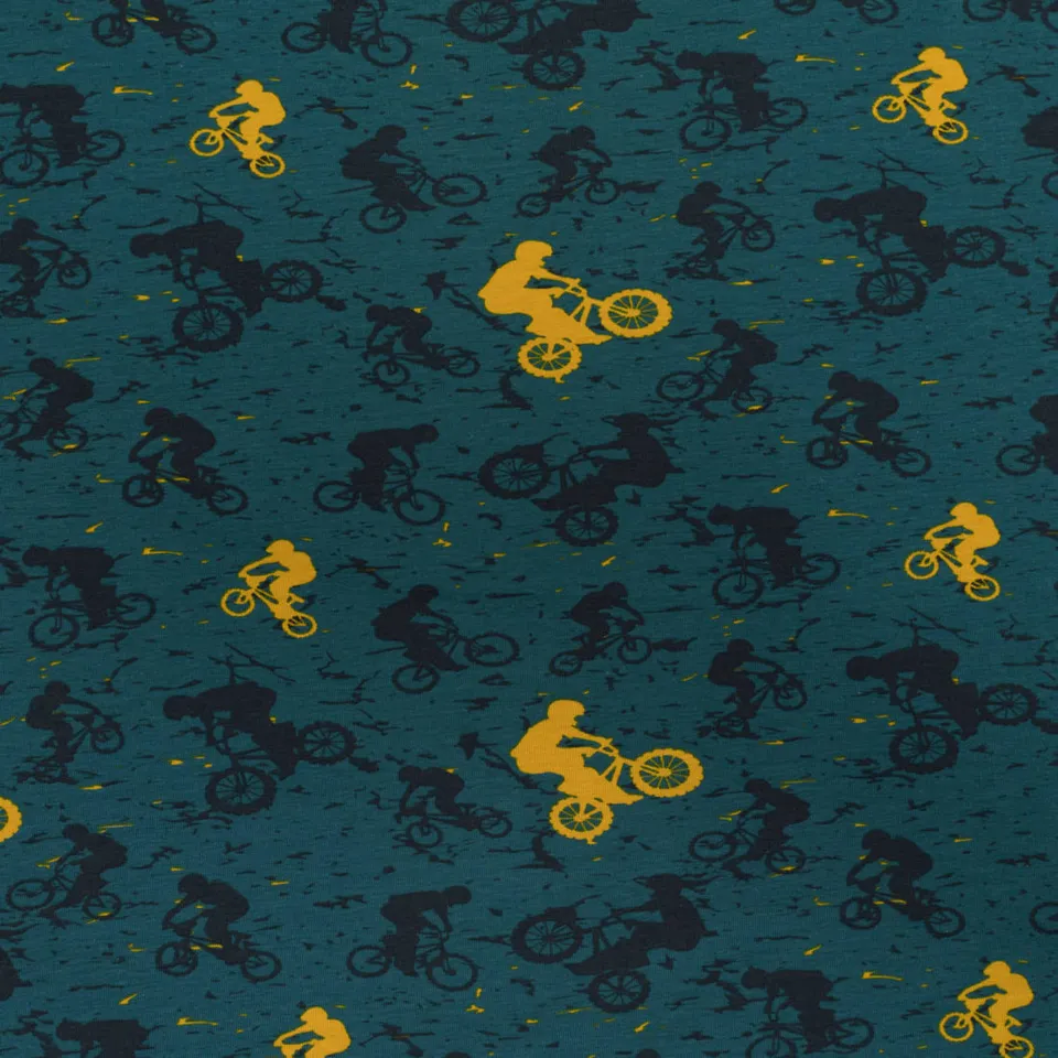 n-hfrosch-n-hpakete-baumwoll-jersey-bmx-bike-jersey-petrol image 1