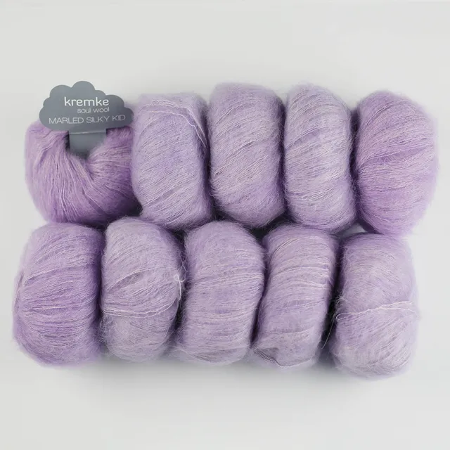 kremke-soul-wool-marled-silky-kid-wolle-flieder-250-g-flauschgarn image 1