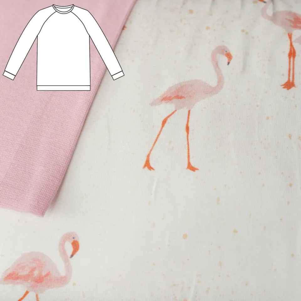 n-hfrosch-sama-kids-shirt-n-hpaket-flamingo-raglanshirt image 1