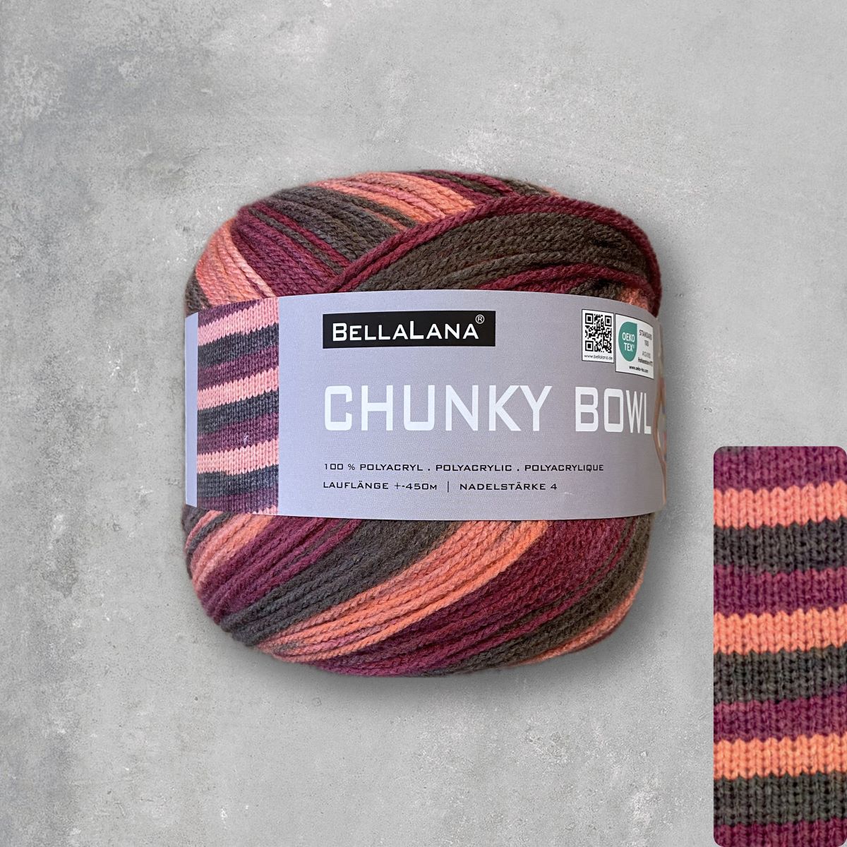 bellalana-chunky-bowl-strick-set-cardigan-36-42-bordeaux-orange image 2