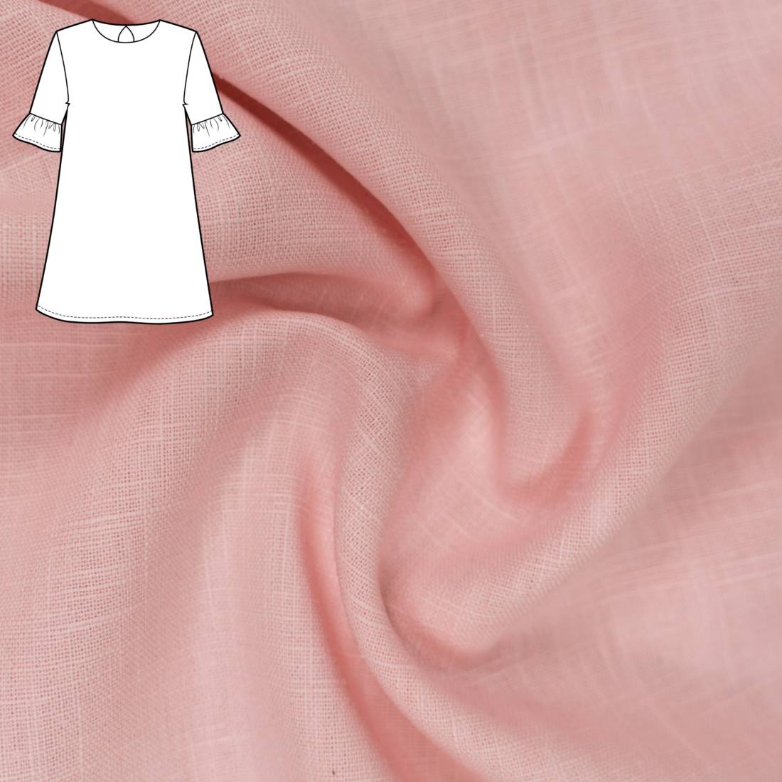 n-hfrosch-n-hpaket-kleid-cantik-leinen-rosa-sommerkleid image 1