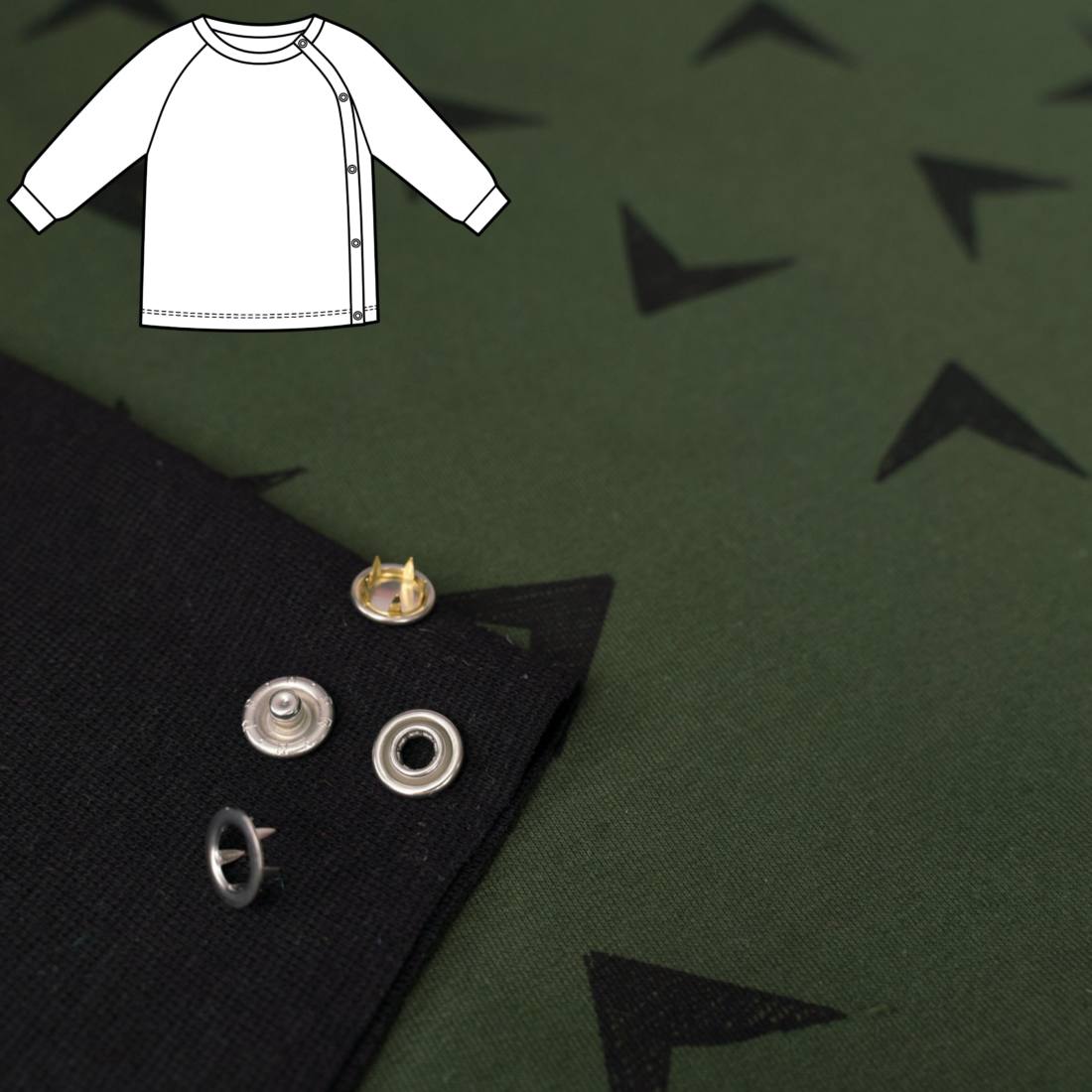 n-hfrosch-tamat-n-hpaket-baby-wickelj-ckchen-pfeilspitzen-bio image 1