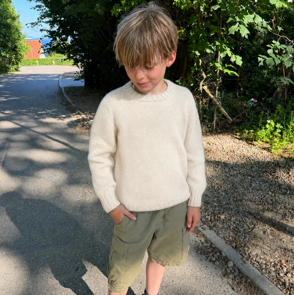 bellalana-niels-sweater-jr-petiteknit-strickset-ecru-6-7-jahre image 1