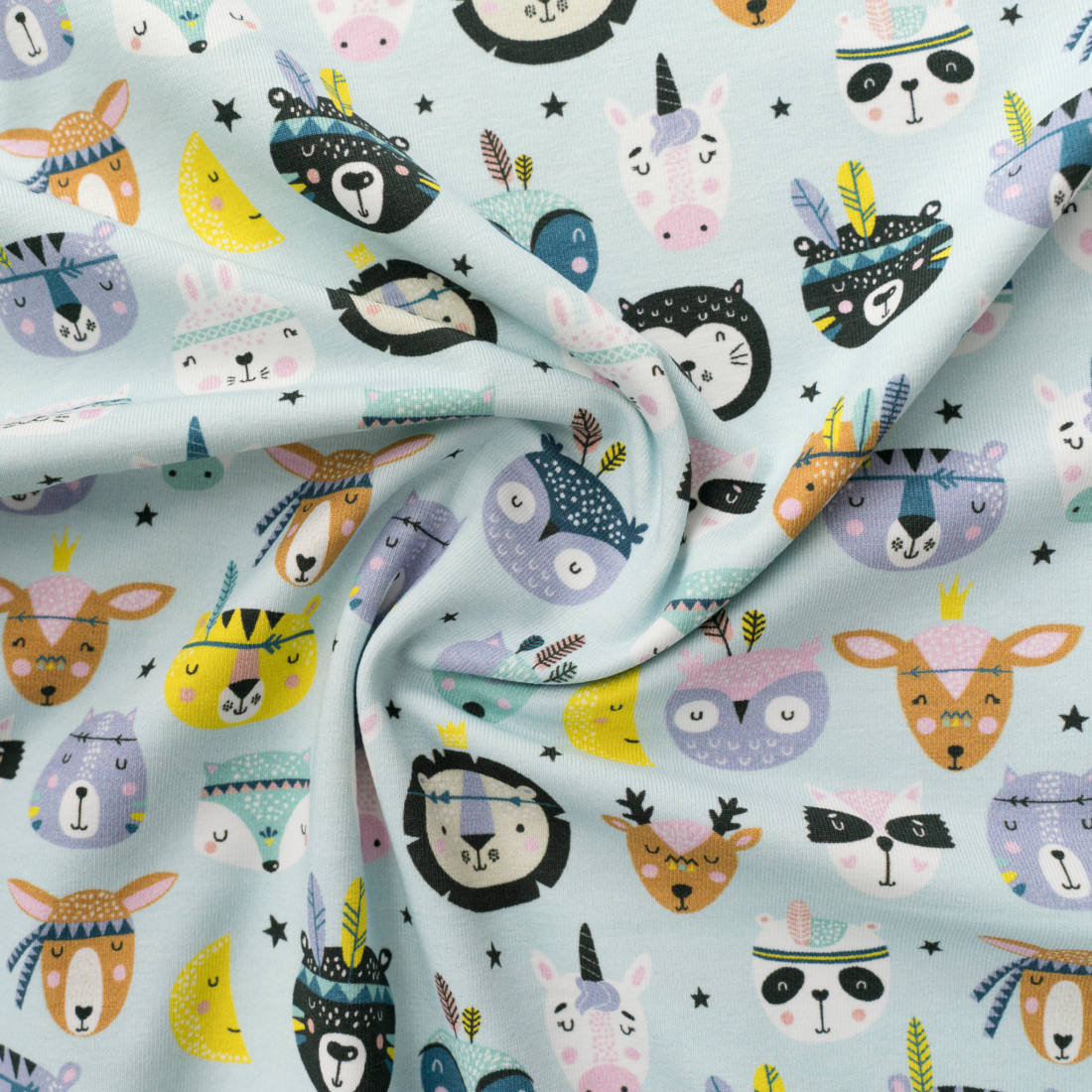 n-hfrosch-n-hpaket-sama-kids-shirt-boho-tiere-mint-jersey image 7