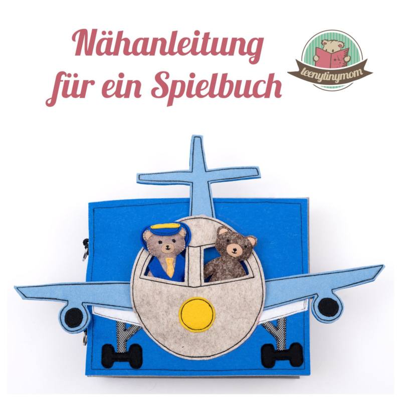 n-hfrosch-schnittmuster-quiet-book-teddy-im-flugzeug-f-hlbuch-4s image 5
