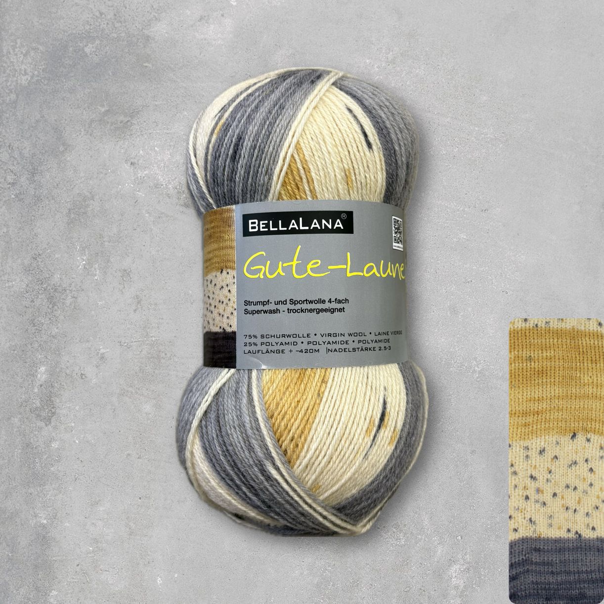 bellalana-gute-laune-socke-sockengarn-orange-rot-bunt image 8