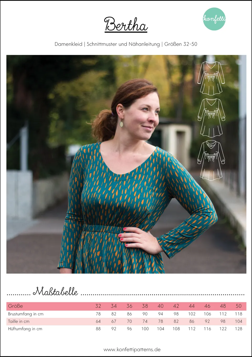 konfetti-patterns-bertha-papierschnittmuster-kleid-gr-32-50 image 1