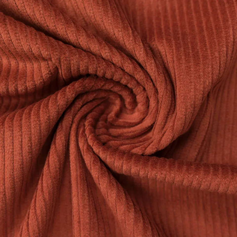 n-hfrosch-genua-cord-steinrot-cord-stoff-baumwolle-robust image 1