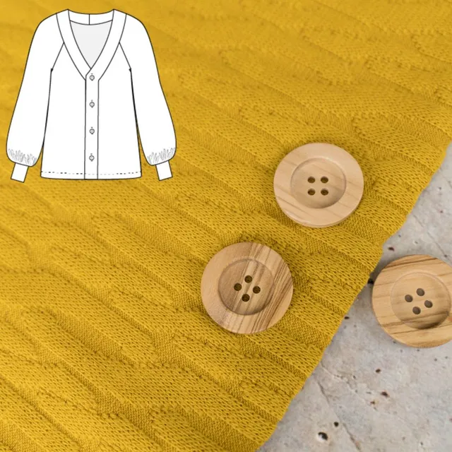 n-hfrosch-n-hpakete-jujur-strickjacke-n-hpaket-zopf-senfgelb image 1