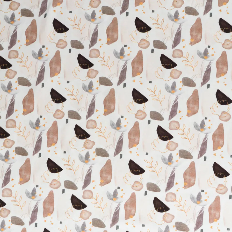 n-hfrosch-terrazzo-baumwoll-jersey-stoff-aquarell-bl-tter image 1