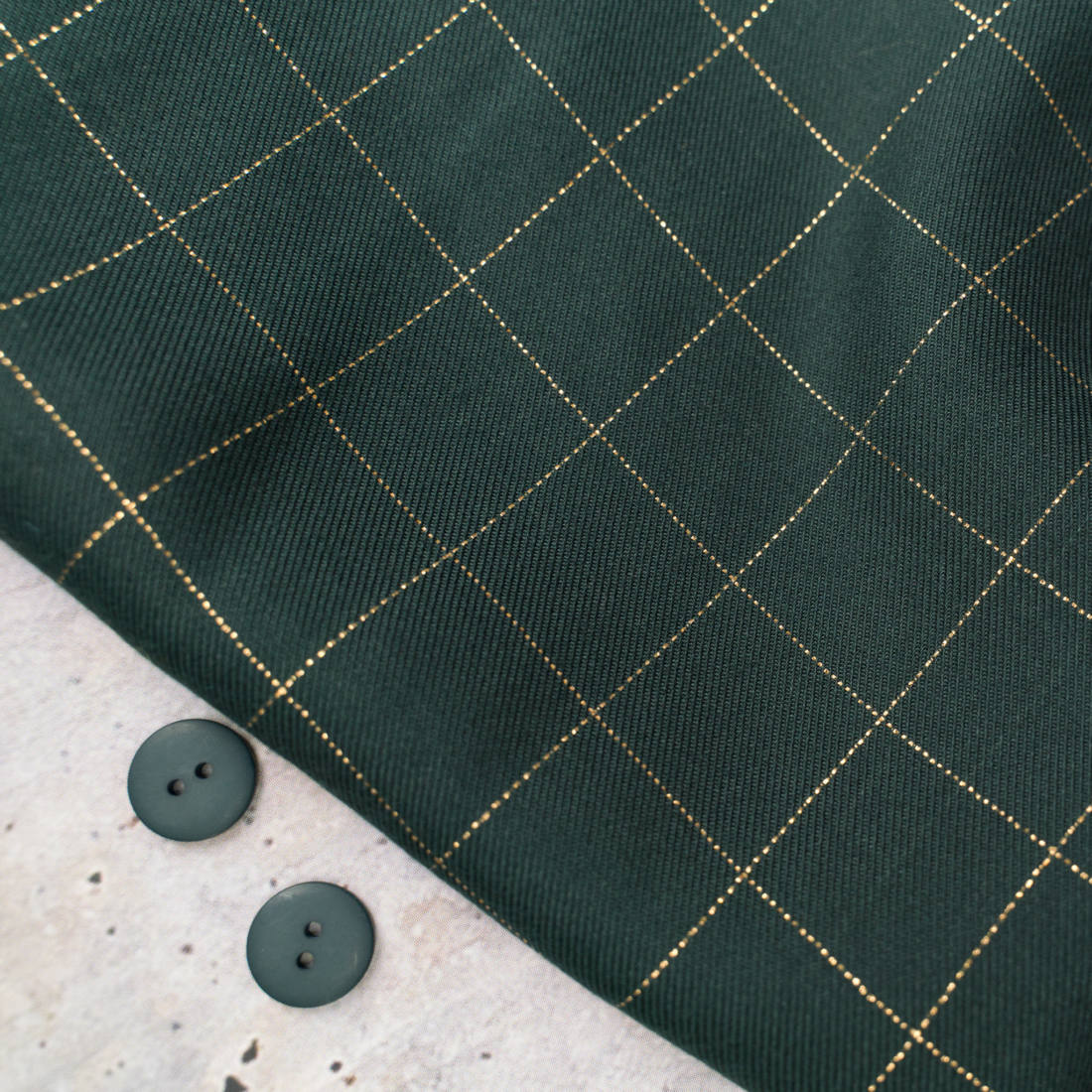 n-hfrosch-viskose-twill-glitzer-karo-dunkelgr-n-lurex-stoff image 4