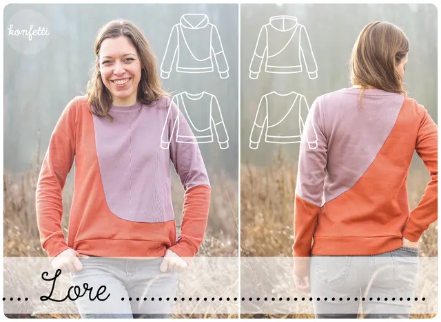 konfetti-patterns-lore-damen-pullover-ebook-34-50-hoodie image 1
