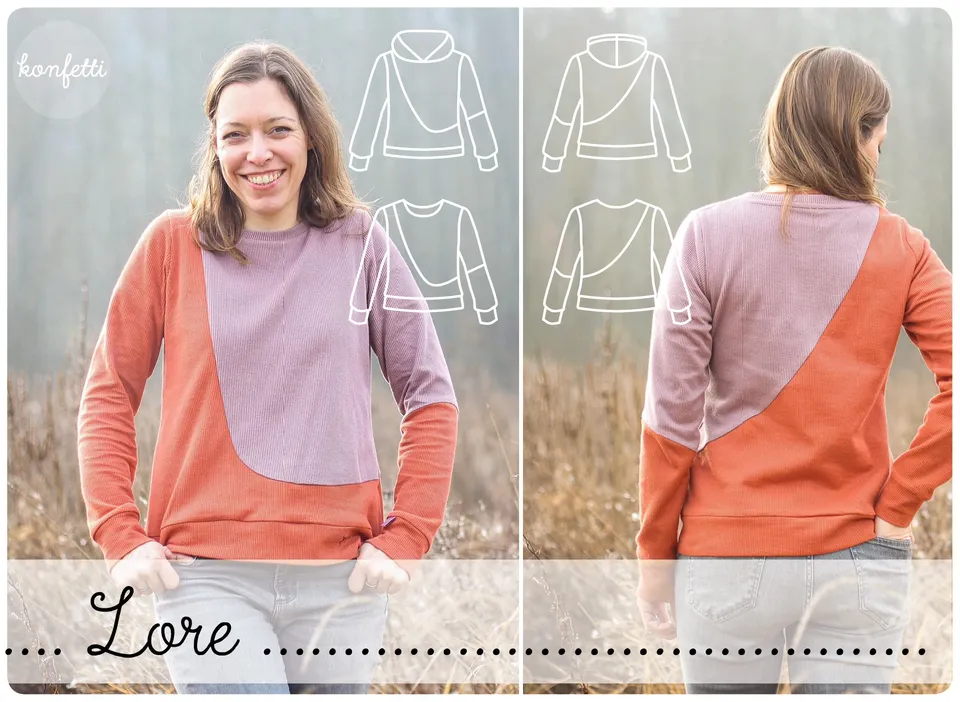 konfetti-patterns-lore-damen-pullover-ebook-34-50-hoodie image 1