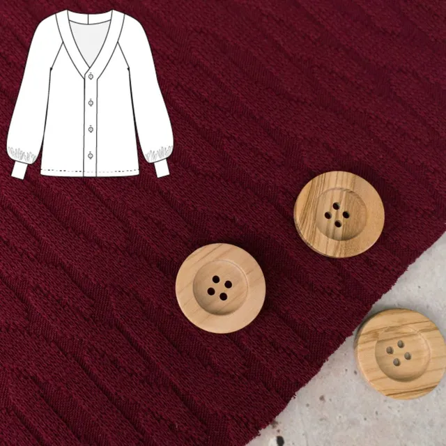 n-hfrosch-n-hpaket-strickjacke-jujur-zopf-dunkelrot-n-hset image 1