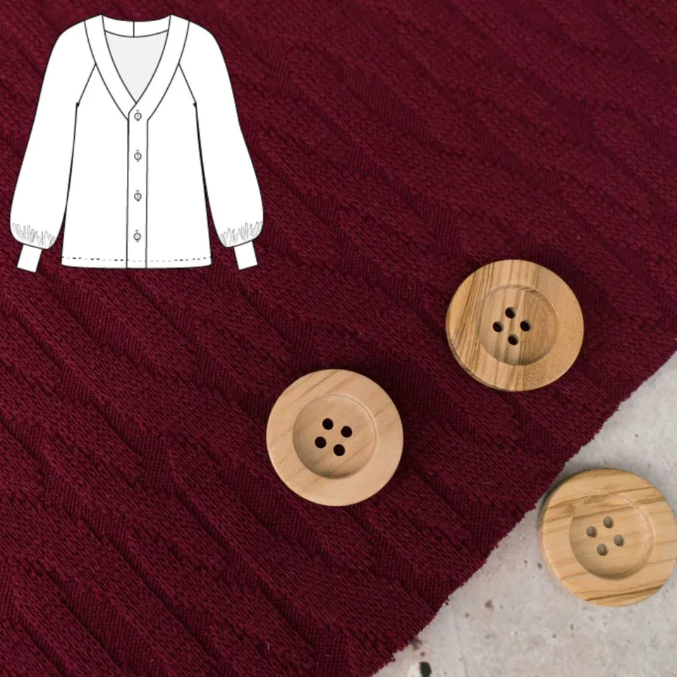 n-hfrosch-n-hpaket-strickjacke-jujur-zopf-dunkelrot-n-hset image 1