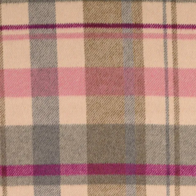 n-hfrosch-mantelflausch-karo-mantelstoff-beige-rosa-wollgemisch image 1