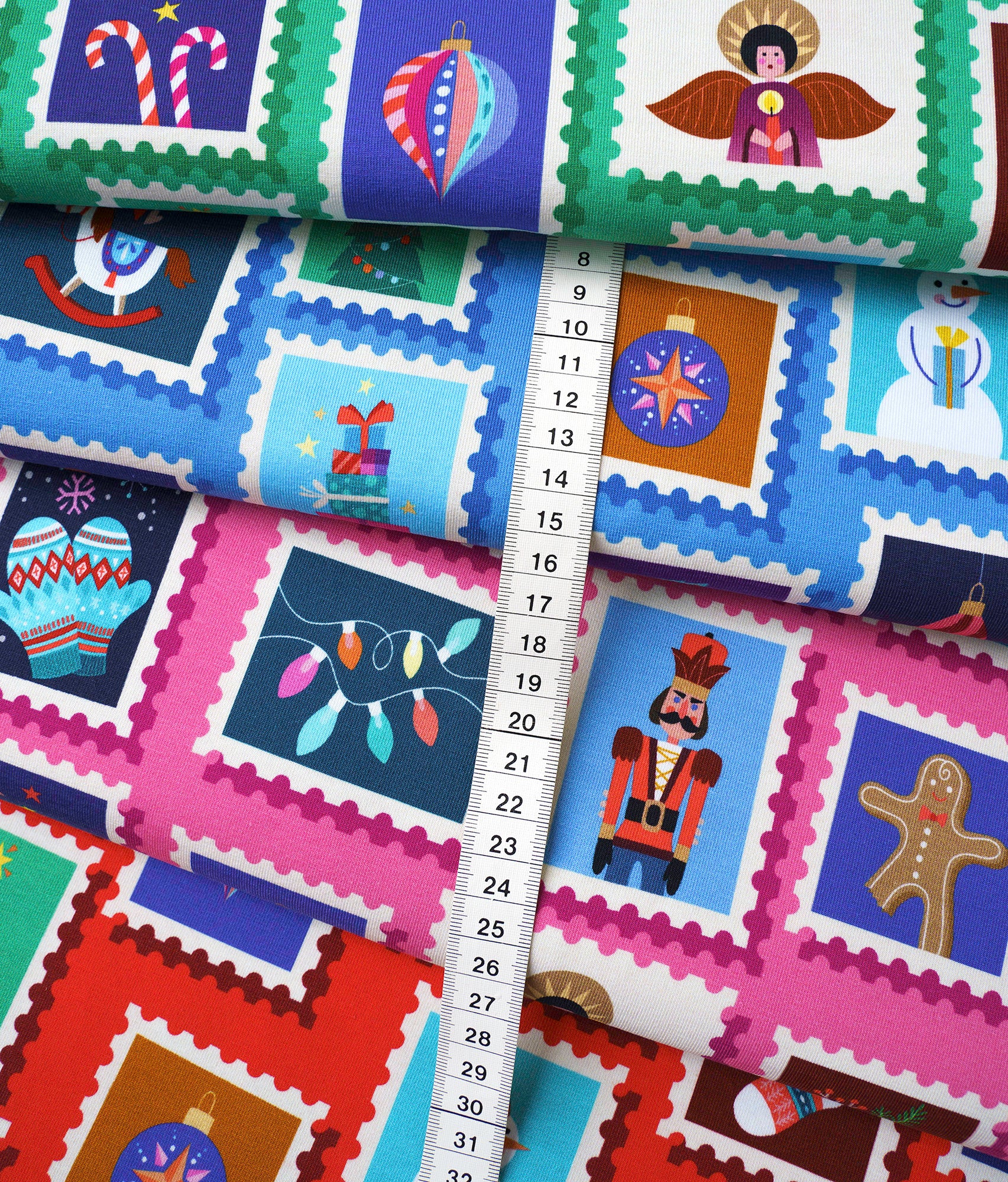 hamburger-liebe-christmas-on-stamps-canvas-col-1-bio-baumwolle image 2