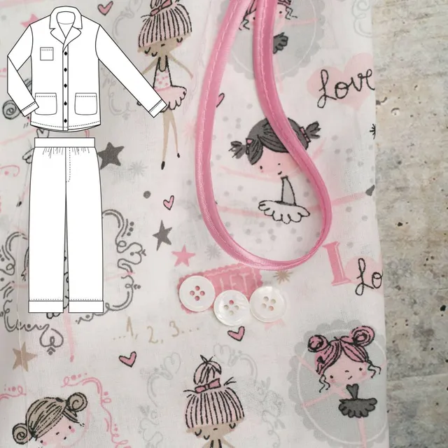 n-hfrosch-n-hpaket-kids-pyjama-tidur-ballerina image 1