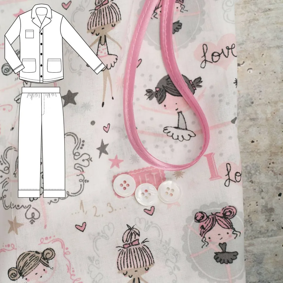 n-hfrosch-n-hpaket-kids-pyjama-tidur-ballerina image 1