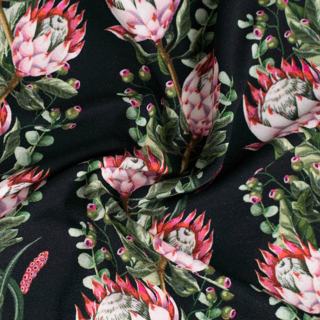n-hfrosch-viskose-krepp-jersey-protea-1m-restst-ck-schwarz-rosa image 5