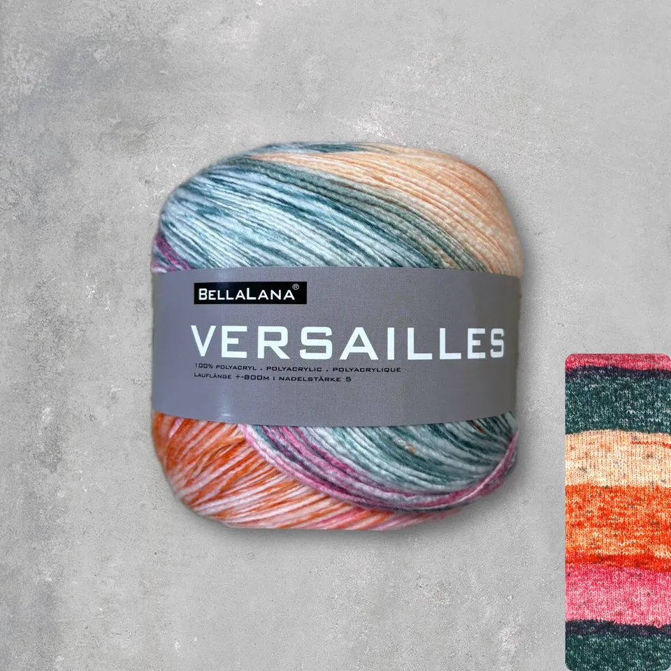 bellalana-versailles-garn-orange-pink-petrol-farbverlauf-vegan image 1
